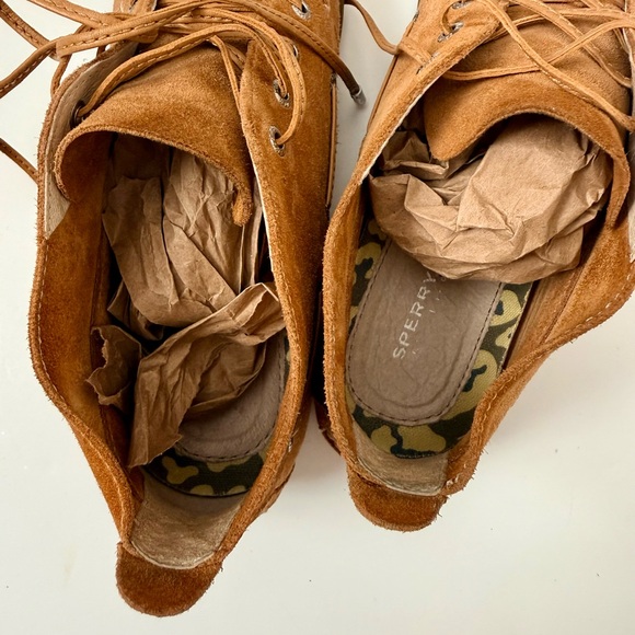 Sperry Bellport Chukka Boots Tan Leather Women’s 6 VGUC - Picture 5 of 6